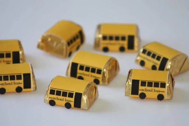25ct. Hersheys Chocolate Nuggets SCHOOL BUS Driver Appreciation Gift