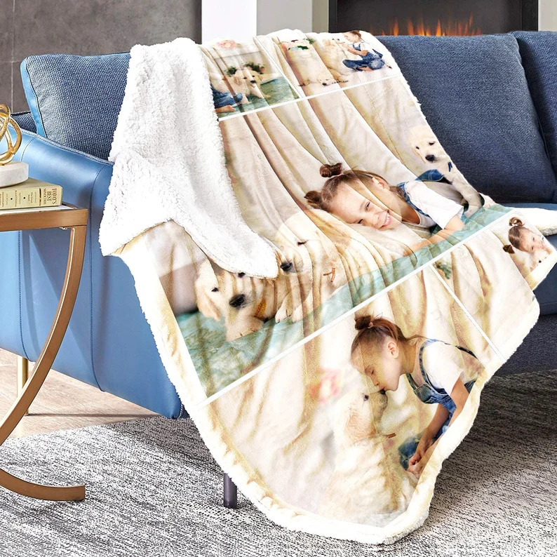Custom Blanket with Photos Collage