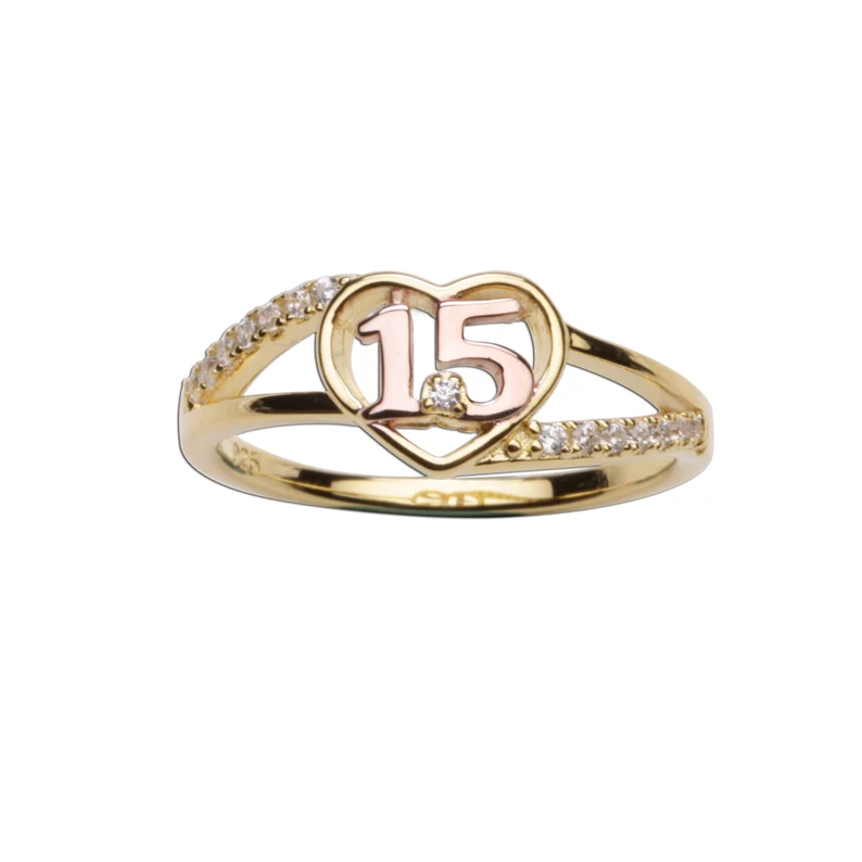 Quinceanera Heart Ring