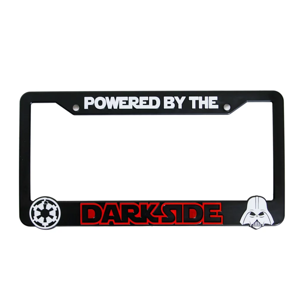 powered by darkside license plate