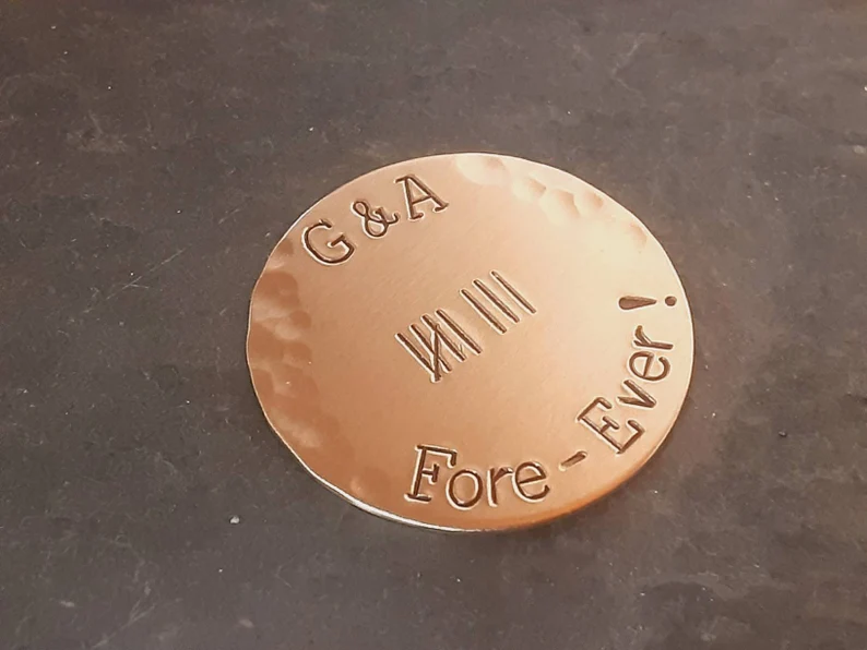 Bronze golf ball marker