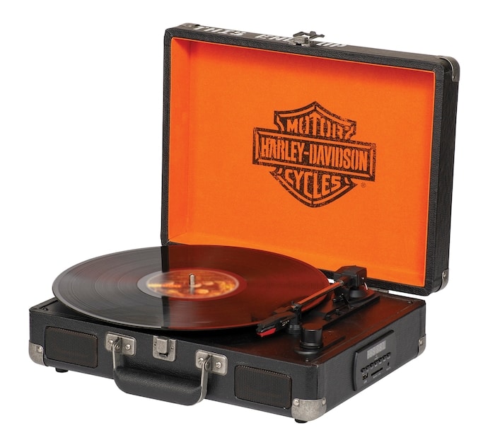 H D Bar Shield Portable Record Player