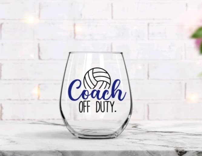 Coach Off Duty Wine Glass