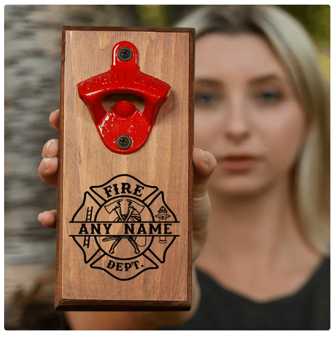 Personalized Fire Department Bottle Opener