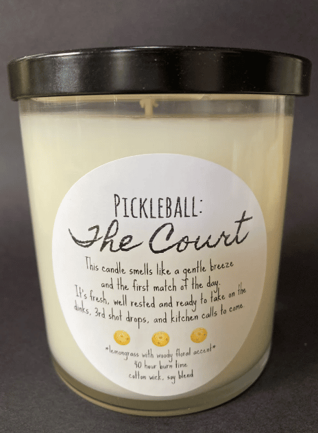 Pickleball The Court Candle