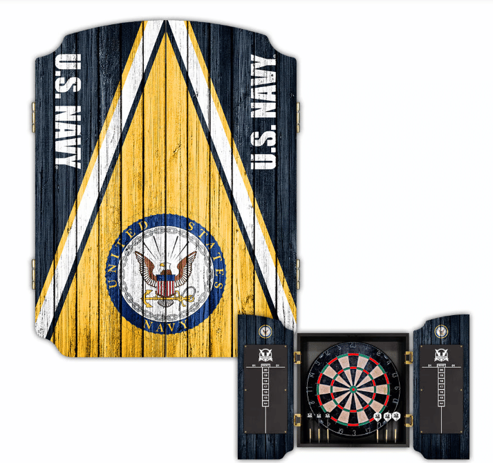 US Navy Dartboard Cabinet