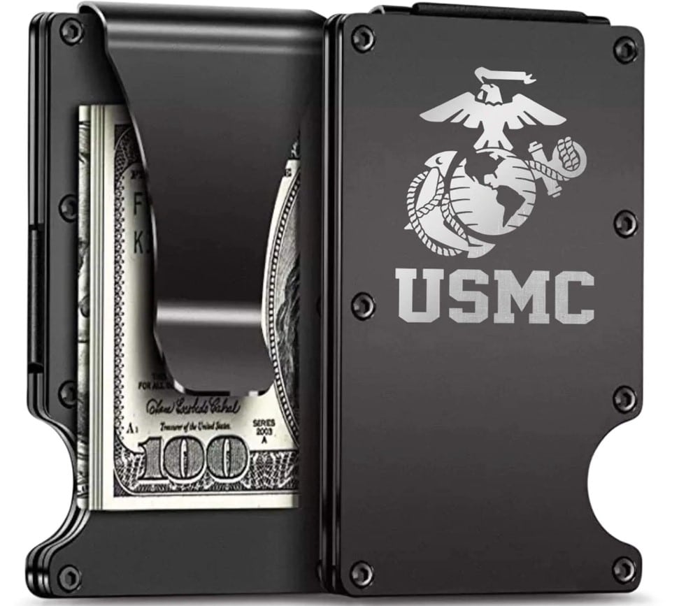 USMC EGA Aluminum Wallet
