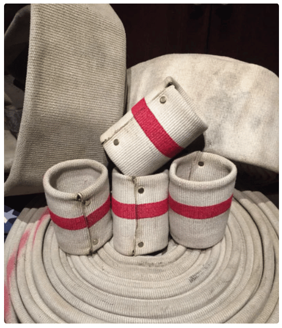 Upcycled Fire Hose Can Cooler