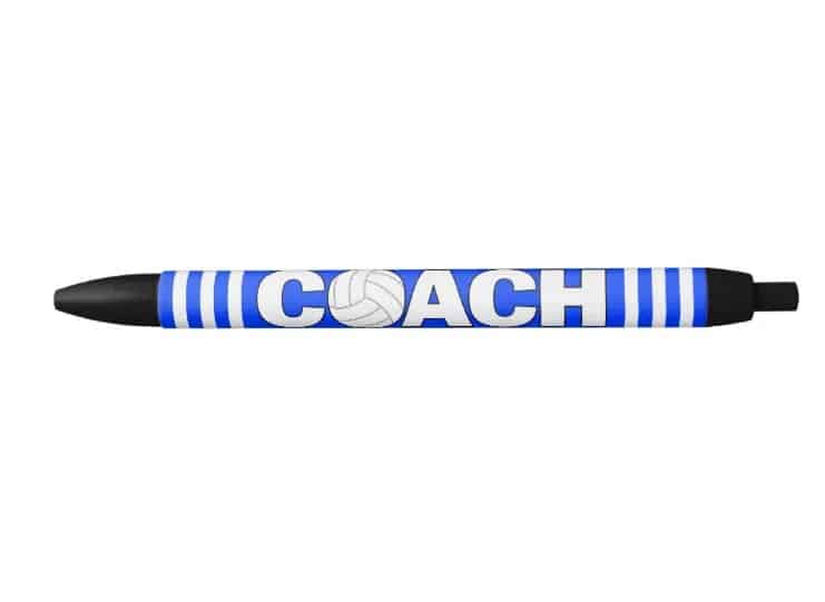 Volleyball Coach Custom Team Color Pens