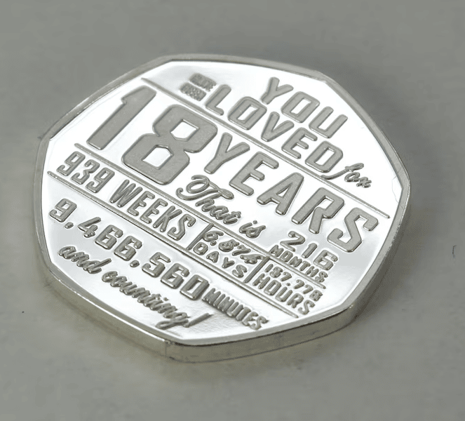 18th Birthday Silver Commemorative