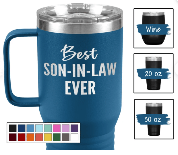 Engraved Tumbler for Son In Law