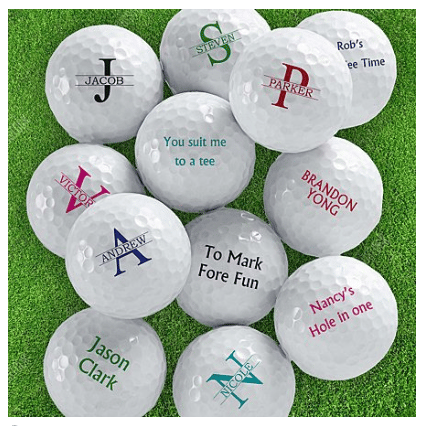 Personalized Golf Ball Set