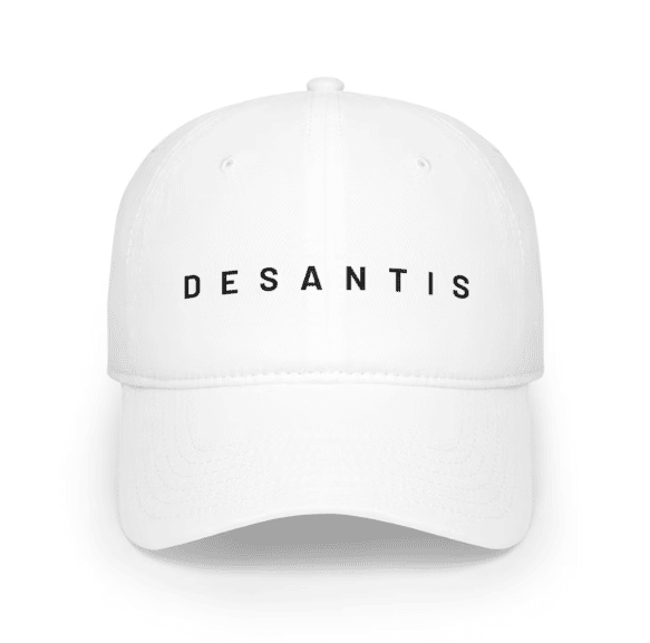 Plain White Ron DeSantis Hat