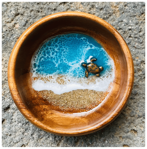 Sea Turtle Beach Jewelry Bowl