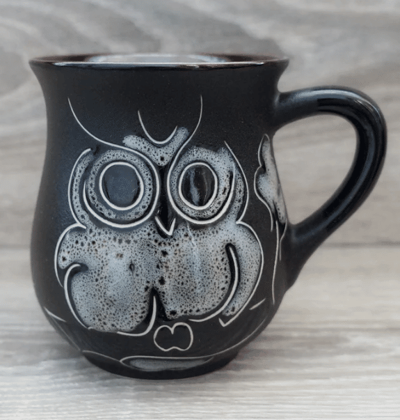 Stoneware Owl Mug