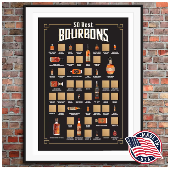 Bourbon Scratch Off Poster 1 2