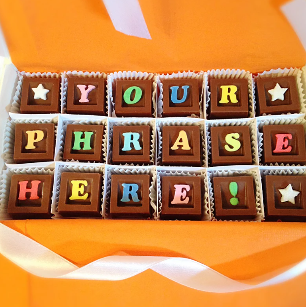 Chocolate Box with a Custom Message