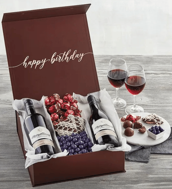 Elegant Birthday Wine Gift Set