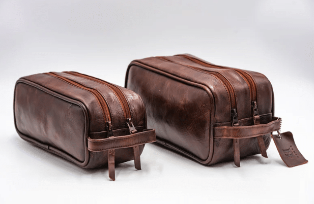 Leather Mens Travel Kit