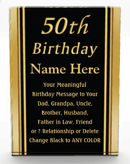 Personalized Birthday Plaque