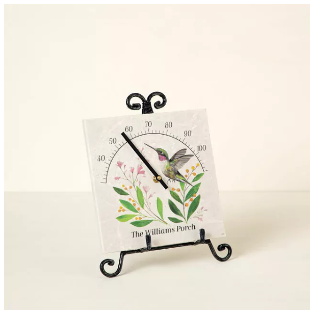 Personalized Hummingbird Thermometer