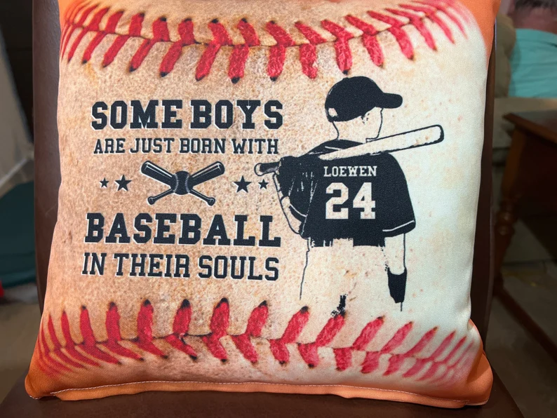 Personalized Baseball Pillow