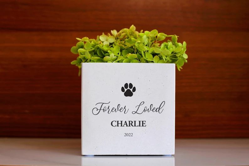 Personalized Dog Memorial Gift Planter