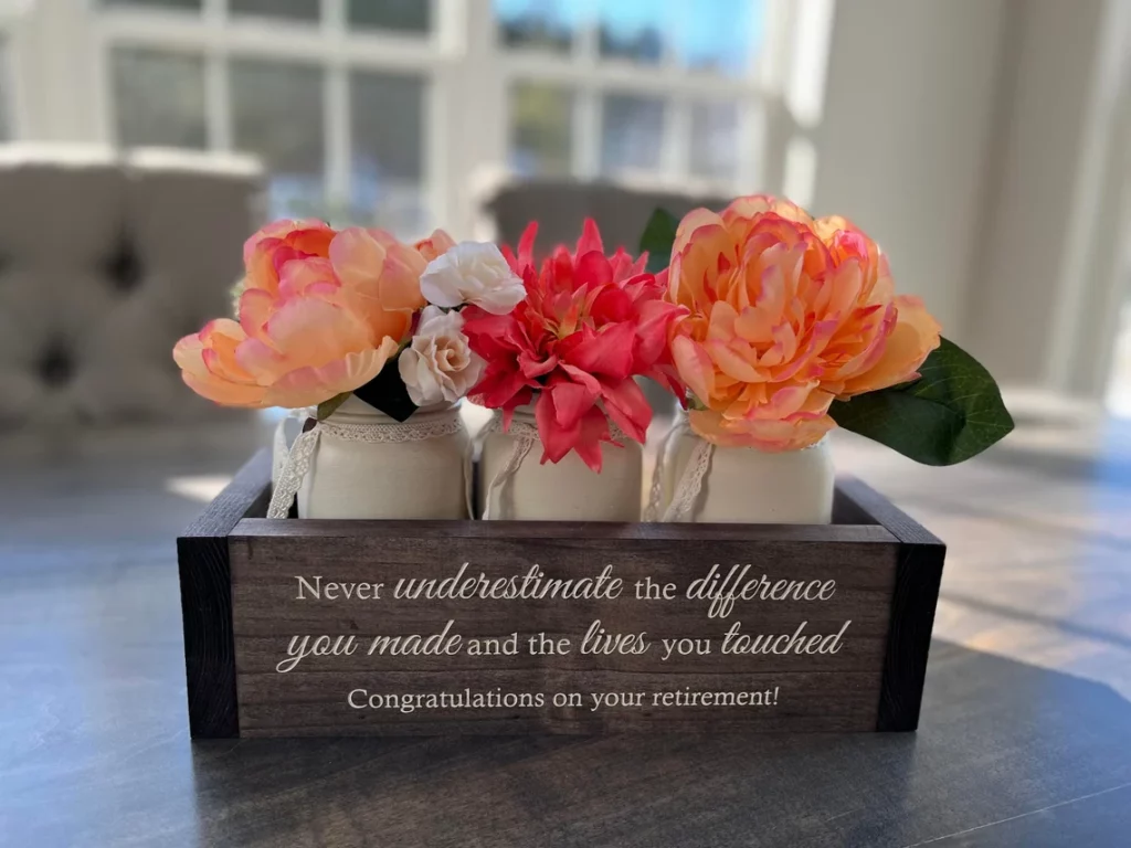 Personalized Rustic Flower Box