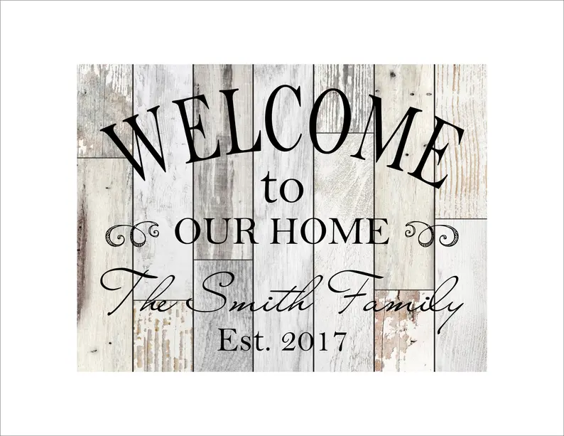 Personalized Welcome Plaque