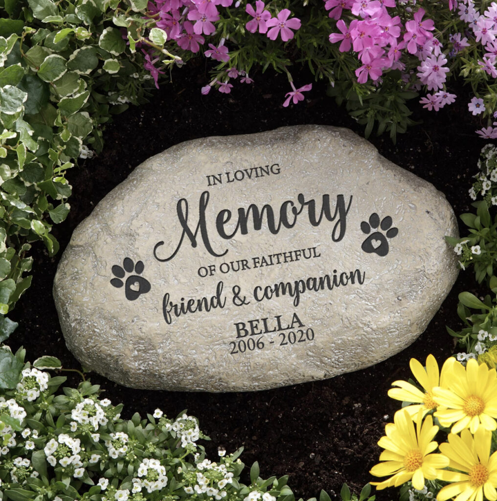 pet memorial stone