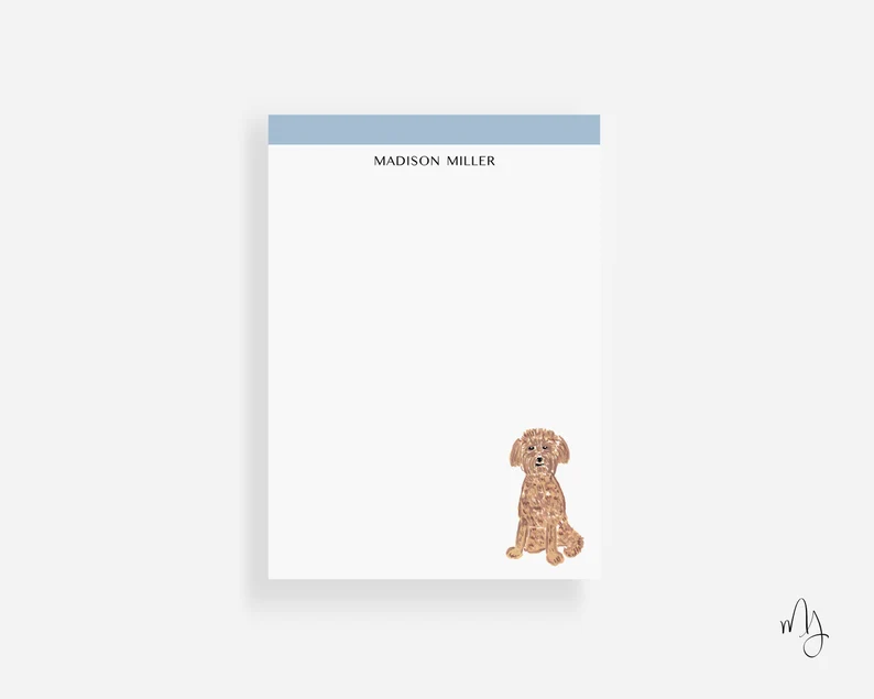 Goldendoodle Personalized Notepad