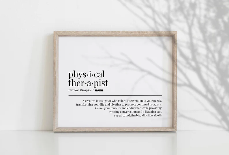 Physical Therapist Definition Print