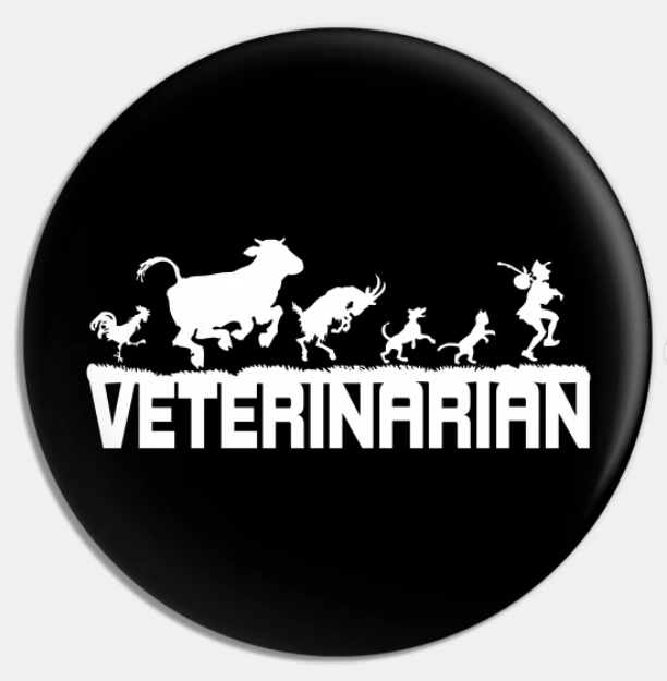 Veterinarian Animal Pin