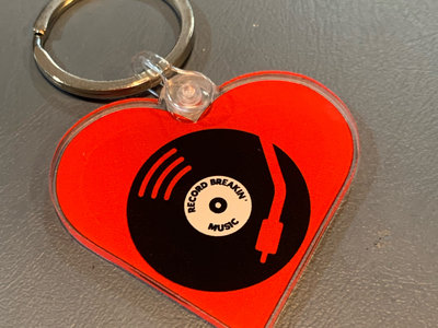 Record Breakin Love Vinyl Keychain