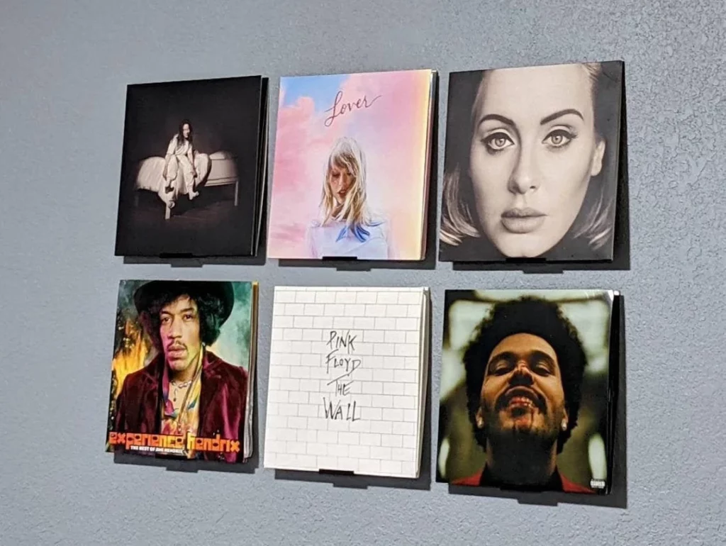 Vinyl Record Shelf Wall Mount Display