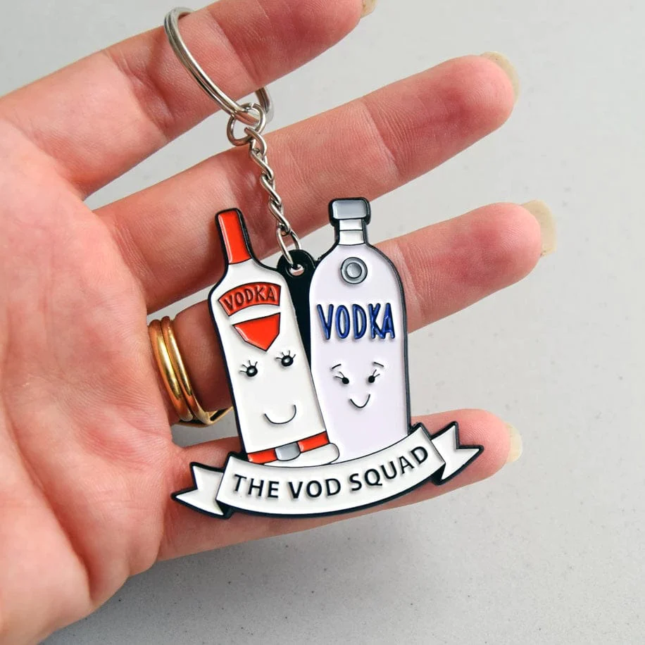Vodka Friendship Keyring