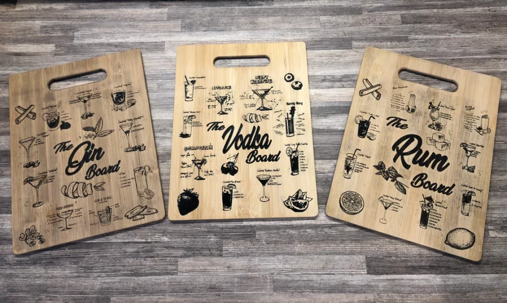 Vodka Themed Personalised Chopping Board