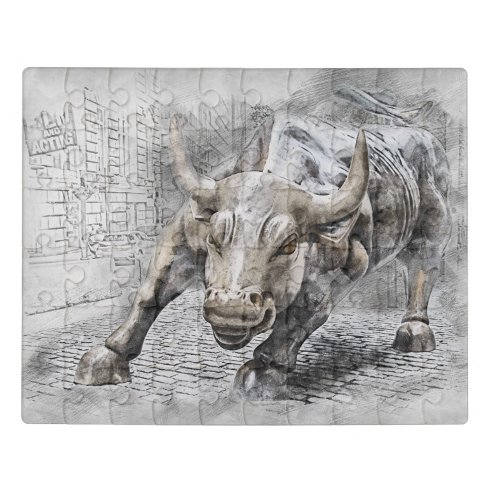 bull toro market mercado stock money dinero oro jigsaw puzzle r06b6a213f1e24599a25ae148b9d4e1e2 6obkp 492