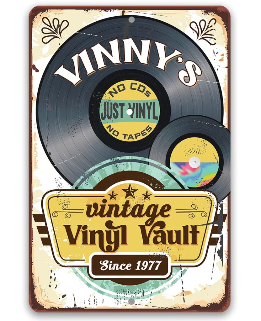 personalized tin vintage vinyl vault 8 x 12 or 12 x 18 aluminum tin awesome metal poster lone star art 159188
