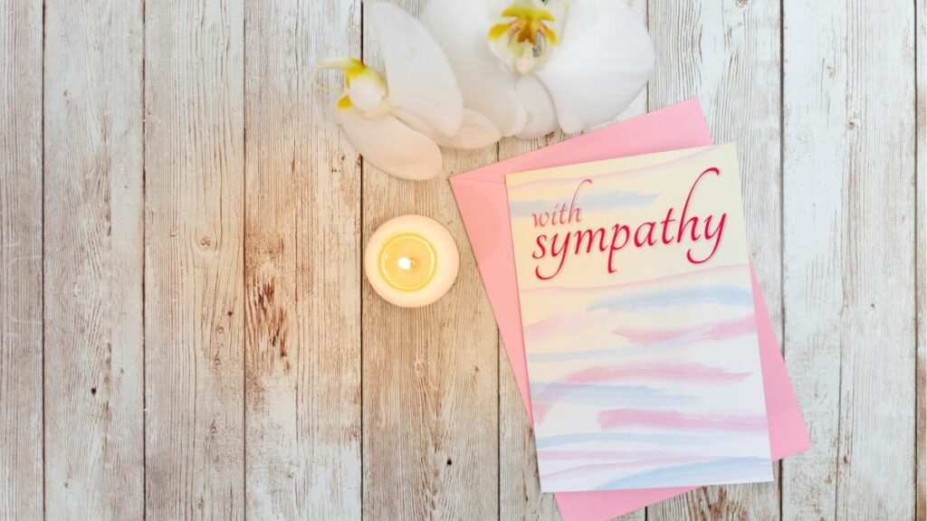 how to sign a sympathy card