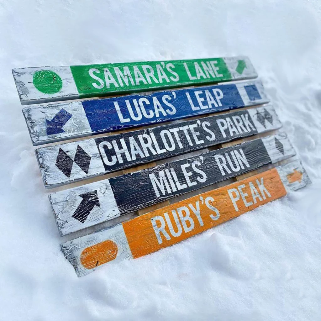 Ski Trail Signs